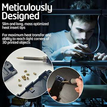 Virtjoule Heat Set Insert Tip for M3 - Ultimate 3D Printing Tool