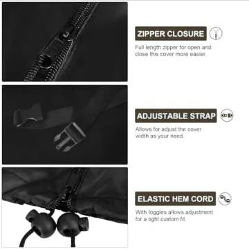 J&C Umbrella Cover - Waterproof & UV Resistant Outdoor Protection