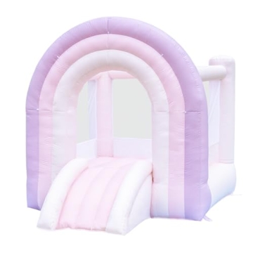HAPYBOUCY Rainbow Bounce House for Kids Fun