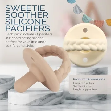 Itzy Ritzy Silicone Pacifiers Safe Stylish Newborns