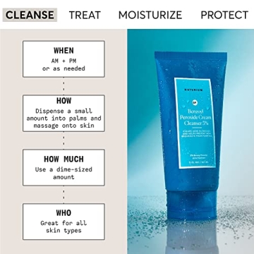 Naturium Benzoyl Peroxide Cleanser for Acne Prone Skin