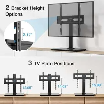 PERLESMITH Universal TV Stand for 32-65 Inch TVs