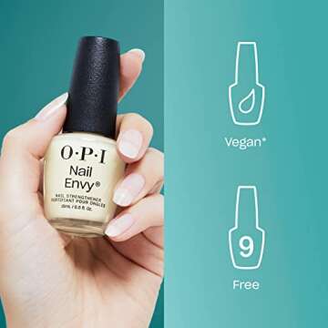 OPI Repair Mode Bond Building Nail Serum, Patented Ulti-Plex Technology ™, Keratin Protein, Clear, 0.3 fl oz + OPI Nail Envy, Nail Strengthening Treatment, Clear, Original, 0.5 fl oz, Vegan Formula
