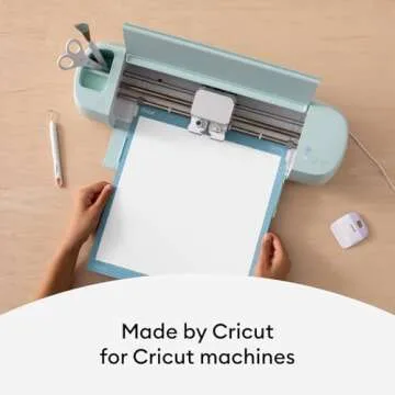 Cricut Everyday Iron On - 12” x 12ft - HTV Vinyl for T-Shirts - Use with Cricut Explore Air 2/Maker, StrongBond Guarantee, Outlast 50+ Washes, White