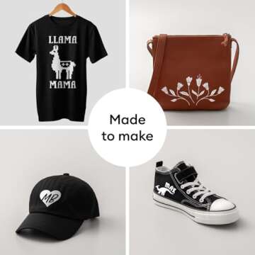 Cricut Everyday Iron On - 12” x 12ft - HTV Vinyl for T-Shirts - Use with Cricut Explore Air 2/Maker, StrongBond Guarantee, Outlast 50+ Washes, White