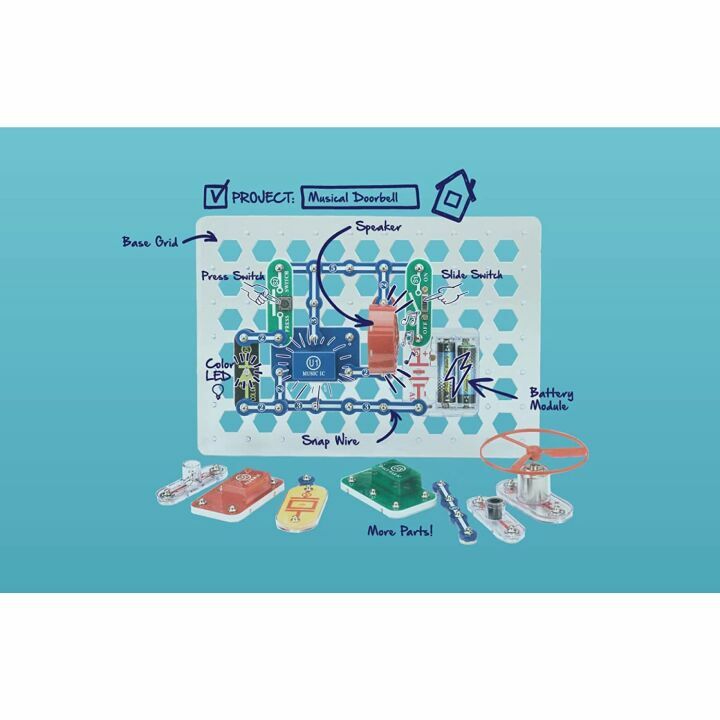 Elenco Jr. SC-100 Electronics Kit for Kids 8+