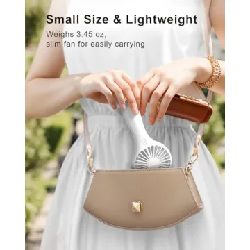 TriPole Handheld Mini Fan - Portable USB Rechargeable Cooler