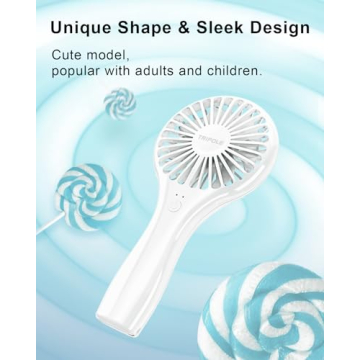 TriPole Handheld Mini Fan - Portable USB Rechargeable Cooler