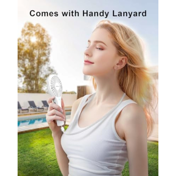 TriPole Handheld Mini Fan - Portable USB Rechargeable Cooler