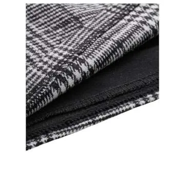 Floerns Women's Plaid High Waist Bodycon Mini Skirt A Grey M