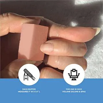 ForPro Mini Block Buffer, 100/180 Grit Disposable Buffers