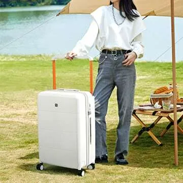Hanke Carry On Luggage with Spinner Wheels for Travel