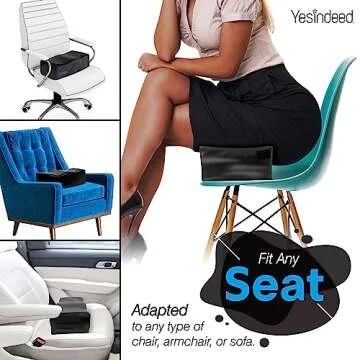 YESINDEED The Original Brazilian Butt Lift Pillow – Dr. Approved for Post Surgery Recovery Seat – BBL Foam Pillow + Cover Bag Firm Support Cushion Butt Support Technology…