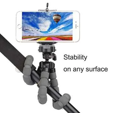 Phone Tripod, Portable Flexible Tripod with Remote for Cellphones Camera Webcam Mini Travel Tripod Stand Holder for Video Recording Vlogging Selfies