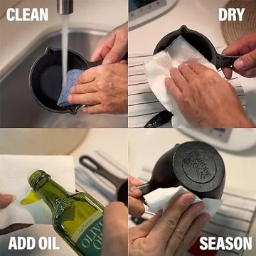 Small Cast Iron Basting Pot and Silicone BBQ Brush Set