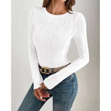 PRETTYGARDEN Women's Slim Fit Long Sleeve Blouse