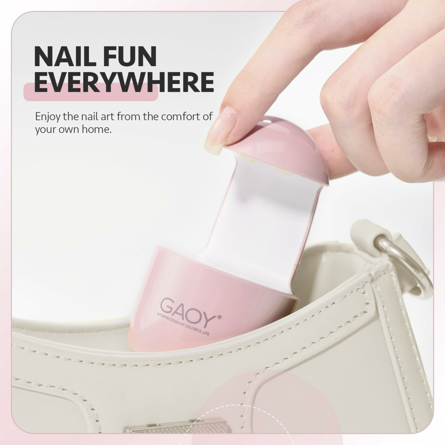 GAOY Mini UV Nail Light - Fast Curing Solution