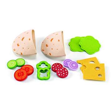 Hape Award Winning Pita Pocket Play Kitchen Play Set: Fun, Healthy Learning Experience