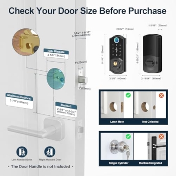 SMONET Smart Lock - Fingerprint and Keyless Entry Solution