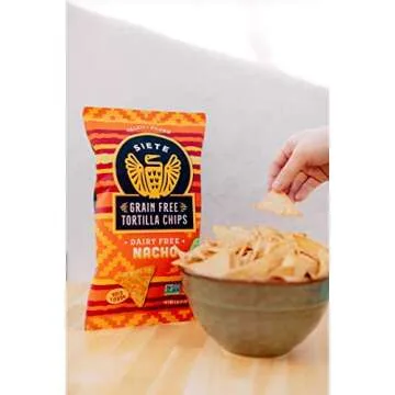 Siete Nacho Grain Free Tortilla Chips, 4 oz bags, 6-Pack