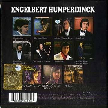 Engelbert Humperdinck The Complete Decca Studio Albums [11 CD Box Set]