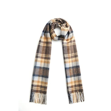 EURKEA Cashmere Wool Long 2024 Plaid Tartan Winter Scarf for Women, Warm & Soft & Cozy, Gift Ready, ...
