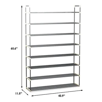 8-Tier Shoe Organizer for Closet and Entryway Storage