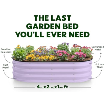 Galvanized Raised Garden Beds for Vegetables and Flowers