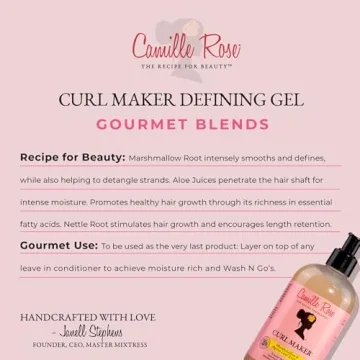 Camille Rose Curl Maker Gel for Defined, Nourished Curls