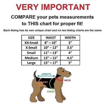 Pack of 3 Dog Belly Band Puppy Diapers Male Boy Belly Wrap Reusable Washable for Small Dog Breeds (M: Waist 13" - 15", Green Trim)