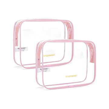 TSA Approved Clear Toiletry Bags 2-Pack by BAGSMART