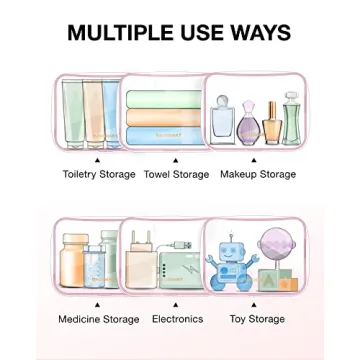 TSA Approved Clear Toiletry Bags 2-Pack by BAGSMART