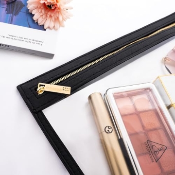 Aveniee Clear Makeup Bags - Stylish TSA Approved Travel Pouches