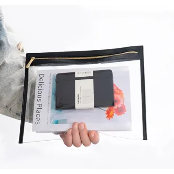 Aveniee Clear Makeup Bags - Stylish TSA Approved Travel Pouches