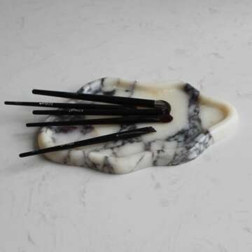 Natural Calacatta Viola Marble Tray Cloud Shape, Jewelry Dish Trinket Dish for Women Gift Home Décor