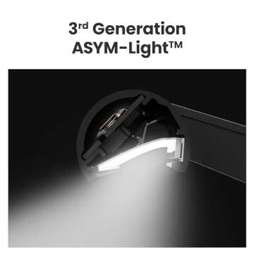 BenQ ScreenBar Pro LED Monitor Light (Black)/Ultrawide Illumination/Motion Sensor/Adjustable Brightness and Color Temperature/Eye-Care Light Bar/No Screen Glare/Space Saving/Curved Monitors/USB-C