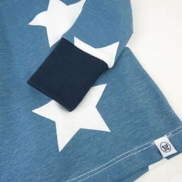 HonestBaby Celebration 2-Piece Pajamas Sleepwear PJs 100% Organic Cotton for Baby, Toddler, Kids, Ju...