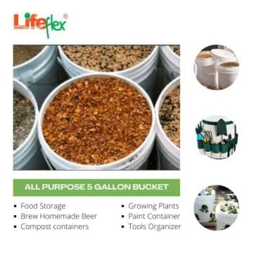 LifeFlex 5 Gallon Bucket - Durable Food-Grade Storage Solution