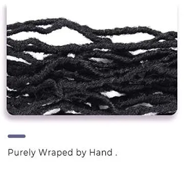 Niseyo Faux Locs Crochet Hair 24 Inch Soft Locs, 6 Packs Long Crochet Locs Pre Looped Crotchet Straight Synthetic Hair Extensions (24 Inch, 1B/Natural Black)