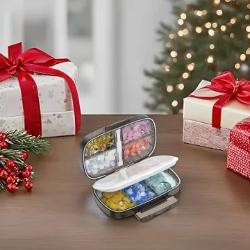Wangculiao Travel Pill Organizer with Airtight Design for Easy Use