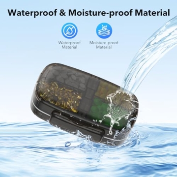 Wangculiao Travel Pill Organizer with Airtight Design for Easy Use