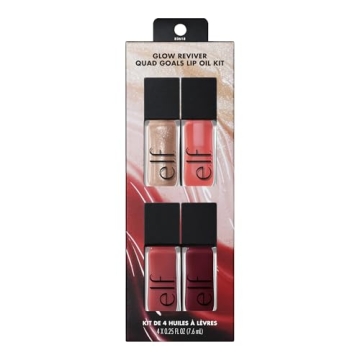 e.l.f. Glow Reviver Lip Kit - Vegan Lip Oils for Glossy Finish