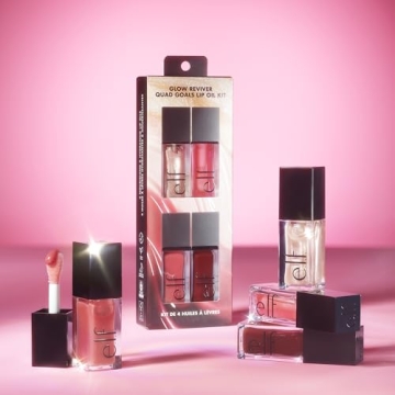 e.l.f. Glow Reviver Lip Kit - Vegan Lip Oils for Glossy Finish