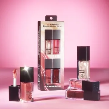 e.l.f. Glow Reviver Lip Kit - Vegan Lip Oils for Glossy Finish