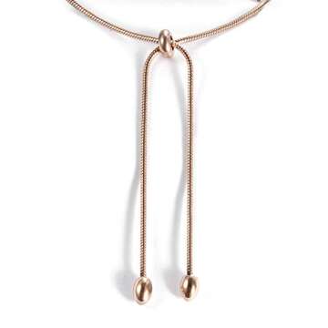 BAIYI HOPE Personalized Rose Gold Medical Alert ID Bracelets for Women Custom Adjustable Chain Emergency Health Awareness Bracelet 5-8.8 inch