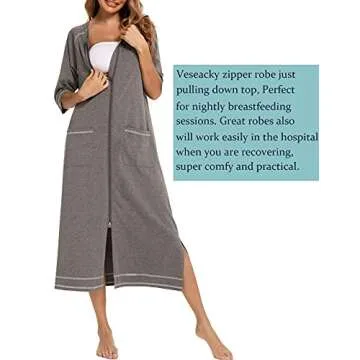 Veseacky Women's Soft Robe - Stylish Comfort for All Occasions