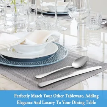 8 Pcs Premium Stainless Steel Tablespoons for Home & Restaurant