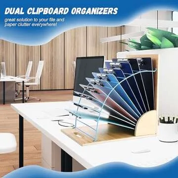 GKOKG 2Pack Clipboard Holder Organizer for Home Office