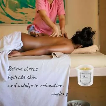 MELONY Lavender Massage Candle | Relaxing Wellness Gift