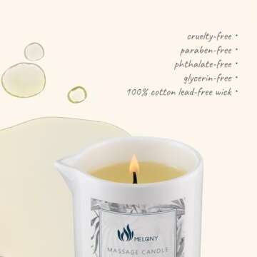 MELONY Lavender Massage Candle | Relaxing Wellness Gift